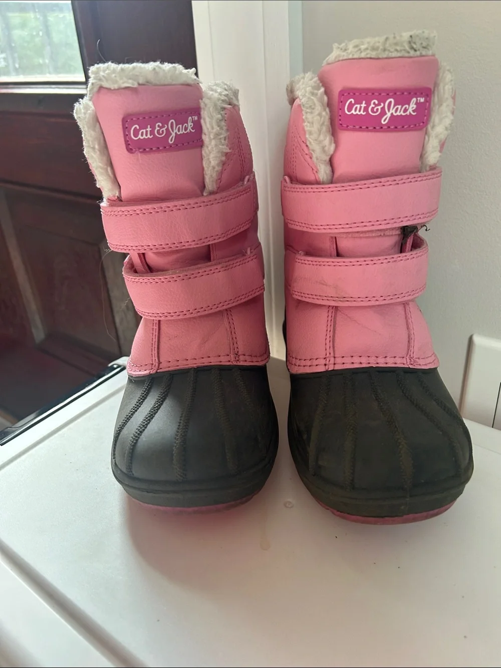 Kids Pink Winter Snow Boots - cat and jack